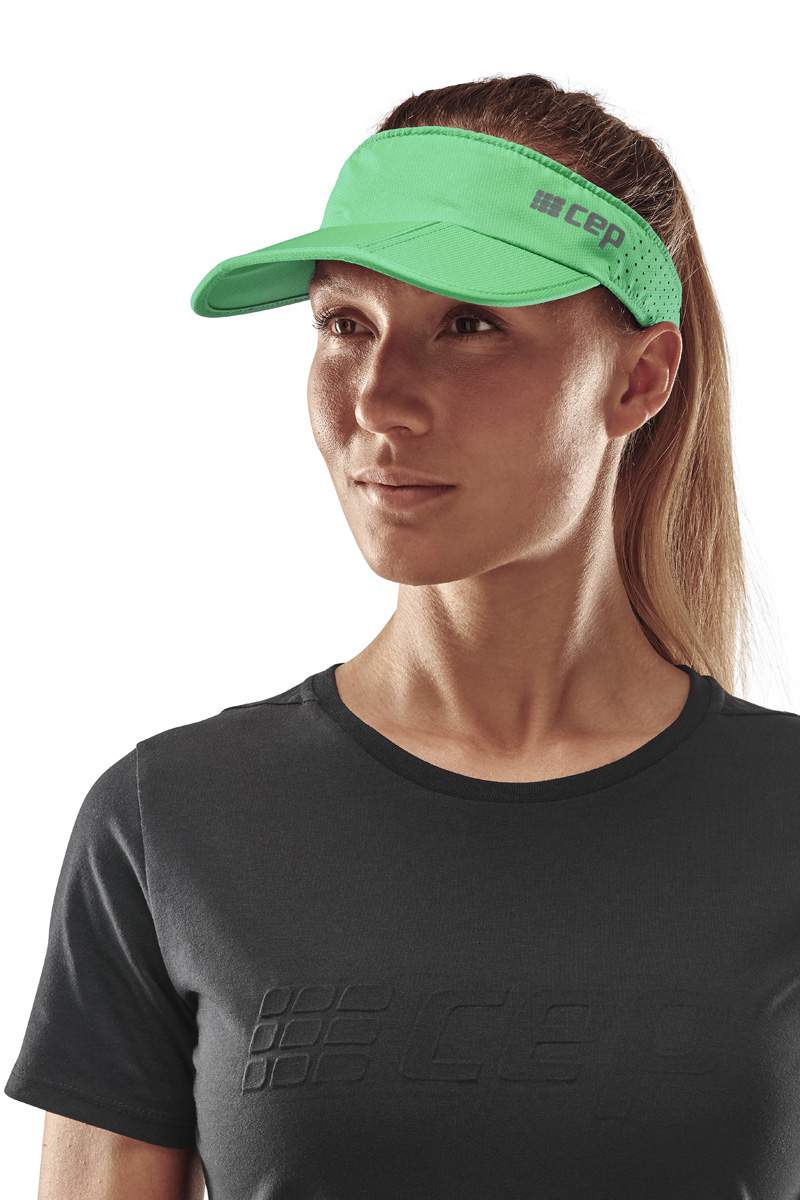 CEP Unisex Running Visor - Green | Lightweight & Breathable Sun Protection for Men & Women | Perfect for Jogging, Hiking, and Outdoor Sports
