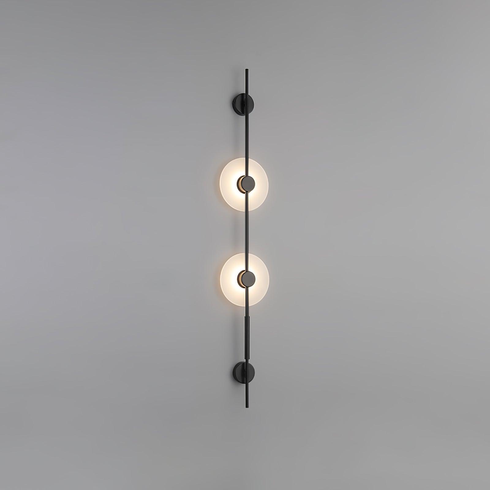 Alabaster Vertical Plug-in Wall Sconce - Modern Plug in Wall Light Fixture for Bedroom, Living Room & Hallway Lighting Decor