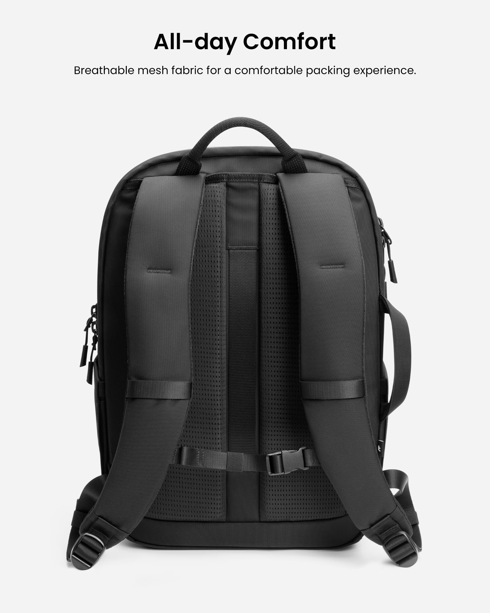 tomtoc 17.3 Inch Waterproof Laptop Backpack - Durable Cordura Travel Backpack for Business & Commute - 30L Daypack for Urban Exploration, Weekend Trips & Office Use