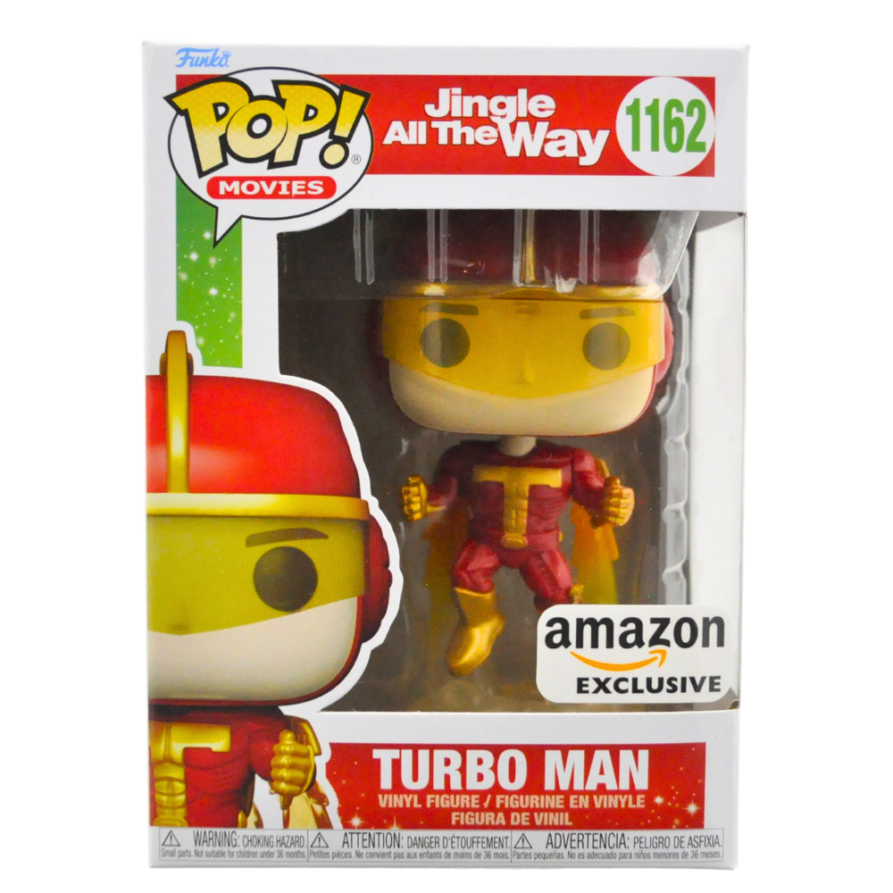 Funko Pop! Turbo Man Flying Action Figure - Amazon Exclusive Collectible Toy for Christmas & Movie Fans | Perfect for Holiday Decor, Gifts & Pop Culture Displays