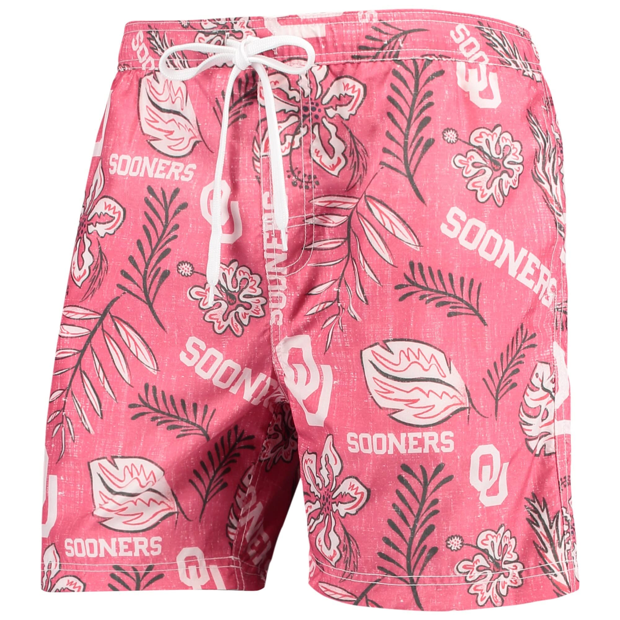 **Wes and Willy Men's Vintage Swim Trunks - Oklahoma Sooners College Shorts (X-Large) | Quick-Dry Swimwear for Beach, Pool & Summer Activities**