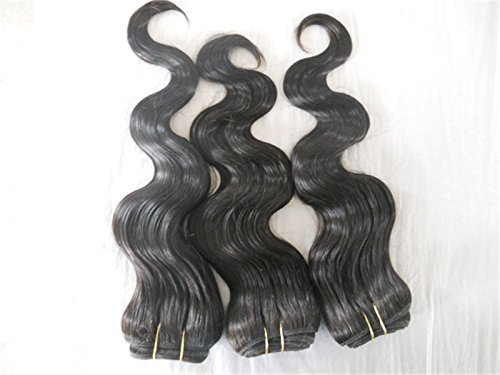 Premium European Virgin Remy Human Hair Bundles - 3pcs Body Wave 300g Natural Color 10
