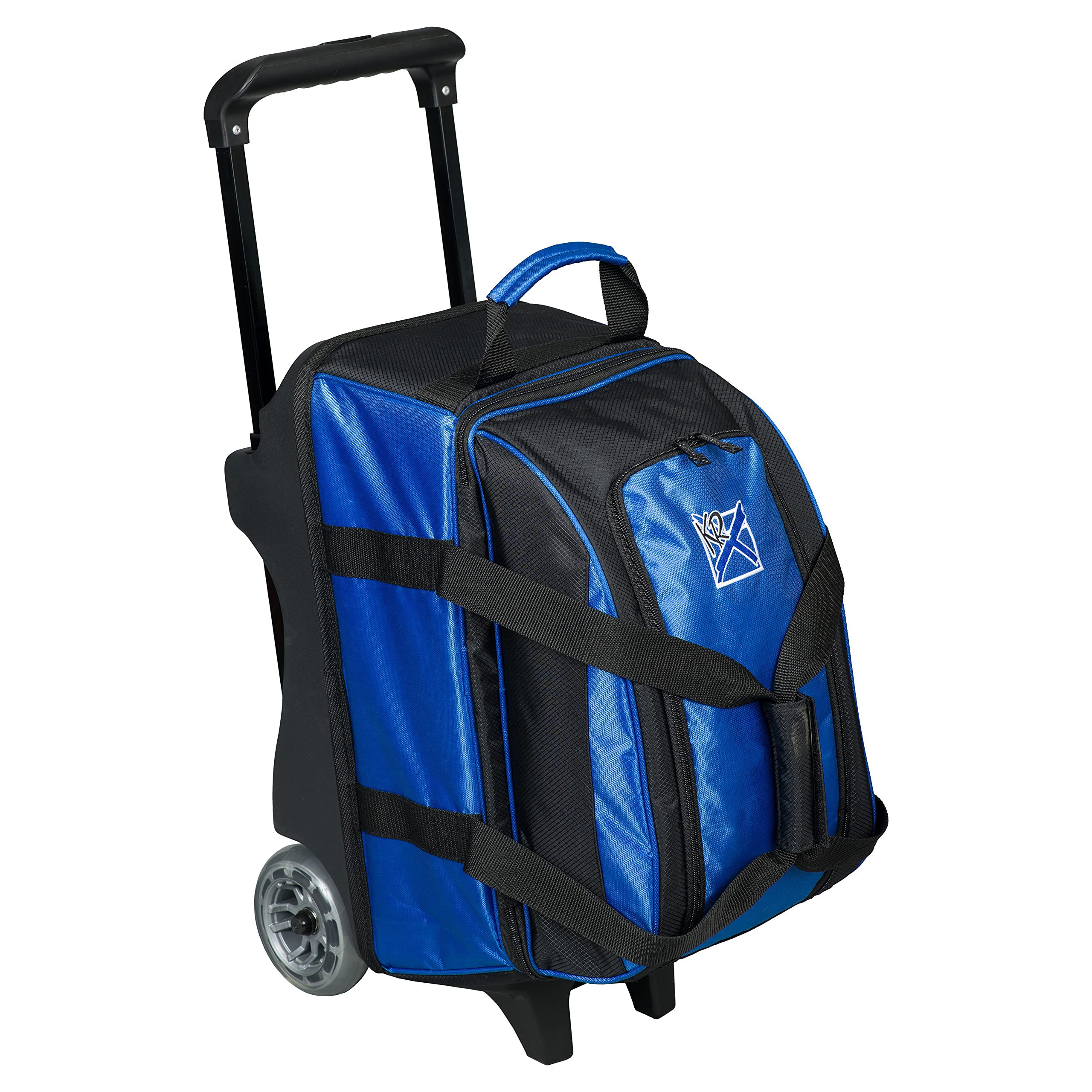 Strikeforce Konvoy Two Ball Roller Bowling Bag - Royal Blue | Durable Bowling Ball Carrier with Wheels for Easy Transport | Perfect for League Play, Tournaments & Practice Sessions