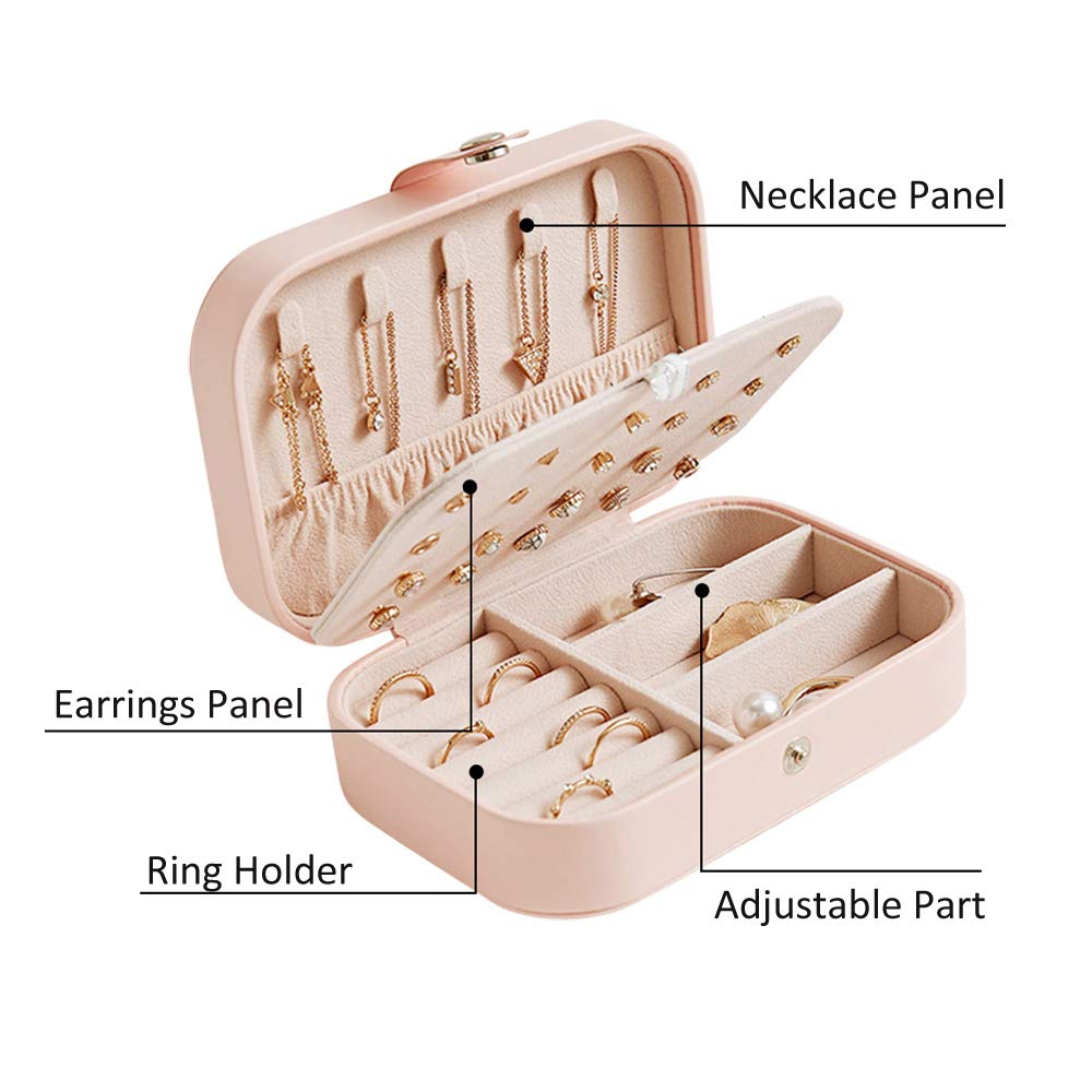CREATOR Jewelry Box - Premium Small Jewelry Storage Organizer for Necklaces, Earrings & Rings | Travel Jewelry Case for Women & Girls | Perfect for Travel, Gifts & Home Decor