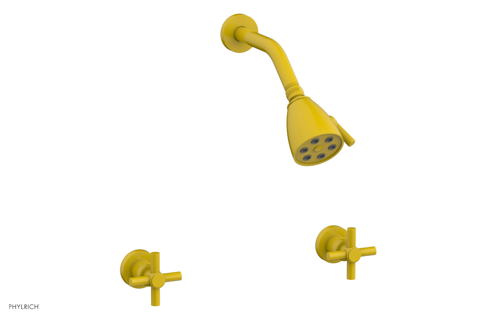 Premium Two Handle Shower Faucet Set with Tubular Cross Handles - D3134 Model for Bathroom & Shower Renovation | Durable Brass Construction, Easy Installation, Modern Water Control Design