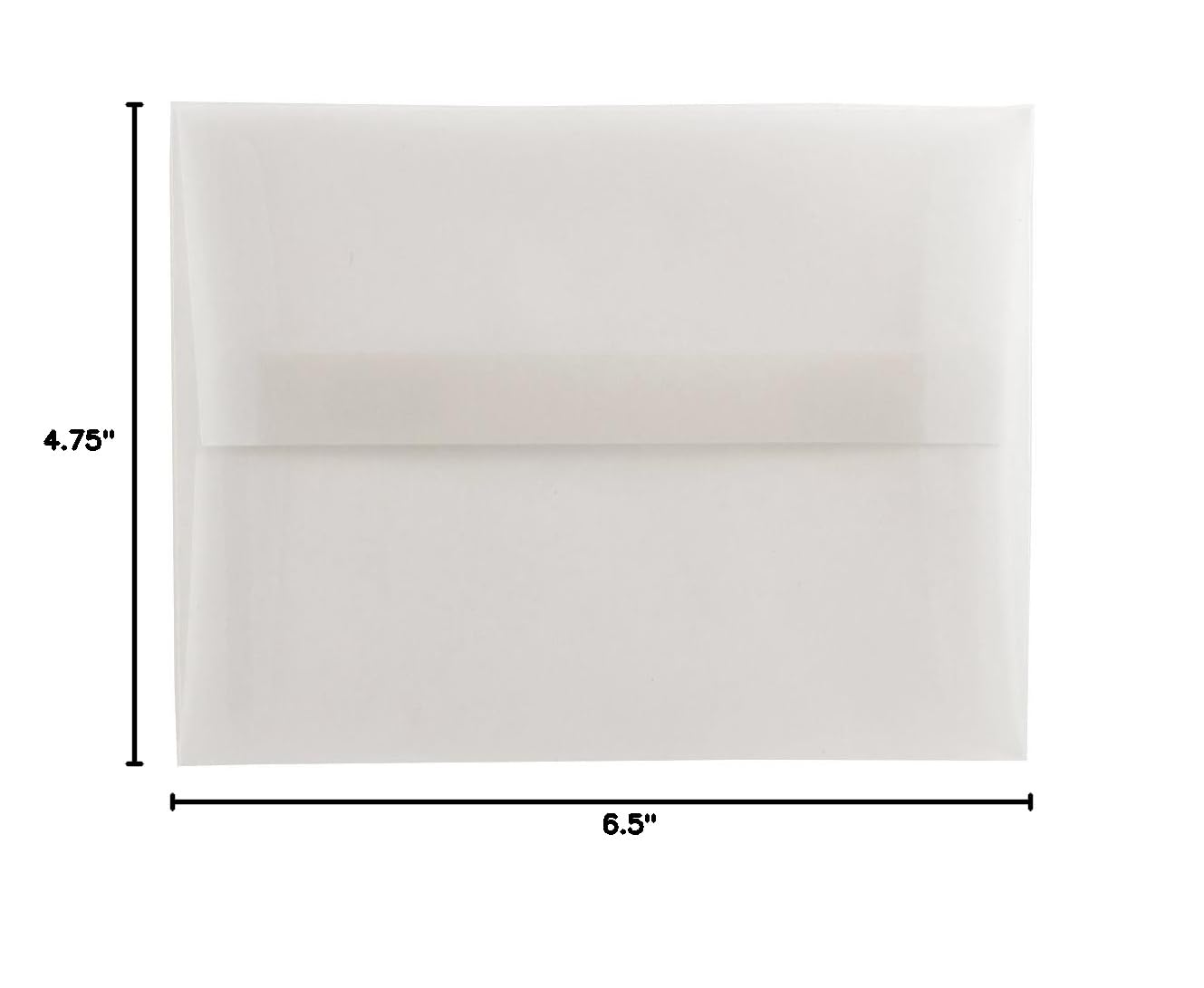 JAM PAPER A6 Translucent Vellum Envelopes - 4 3/4 x 6 1/2 Inches - Clear Plastic Envelopes - Pack of 1000 Bulk - Perfect for Wedding Invitations, Greeting Cards, and Business Documents