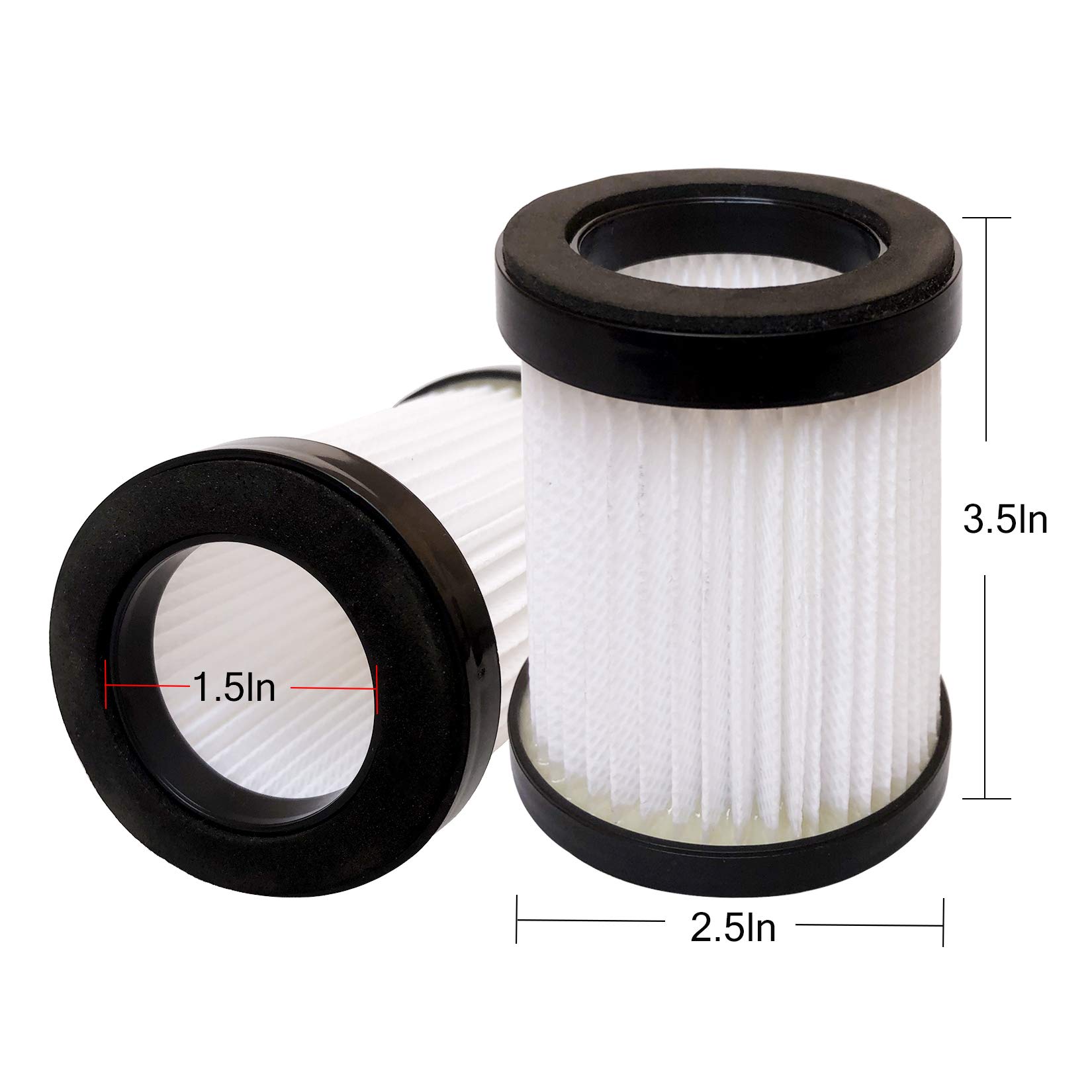 8 Pack HEPA Vacuum Replacement Filters Compatible with MOOSOO XL-618A Vacuum Cleaner - Perfect for Pet Hair, Allergies & Deep Cleaning