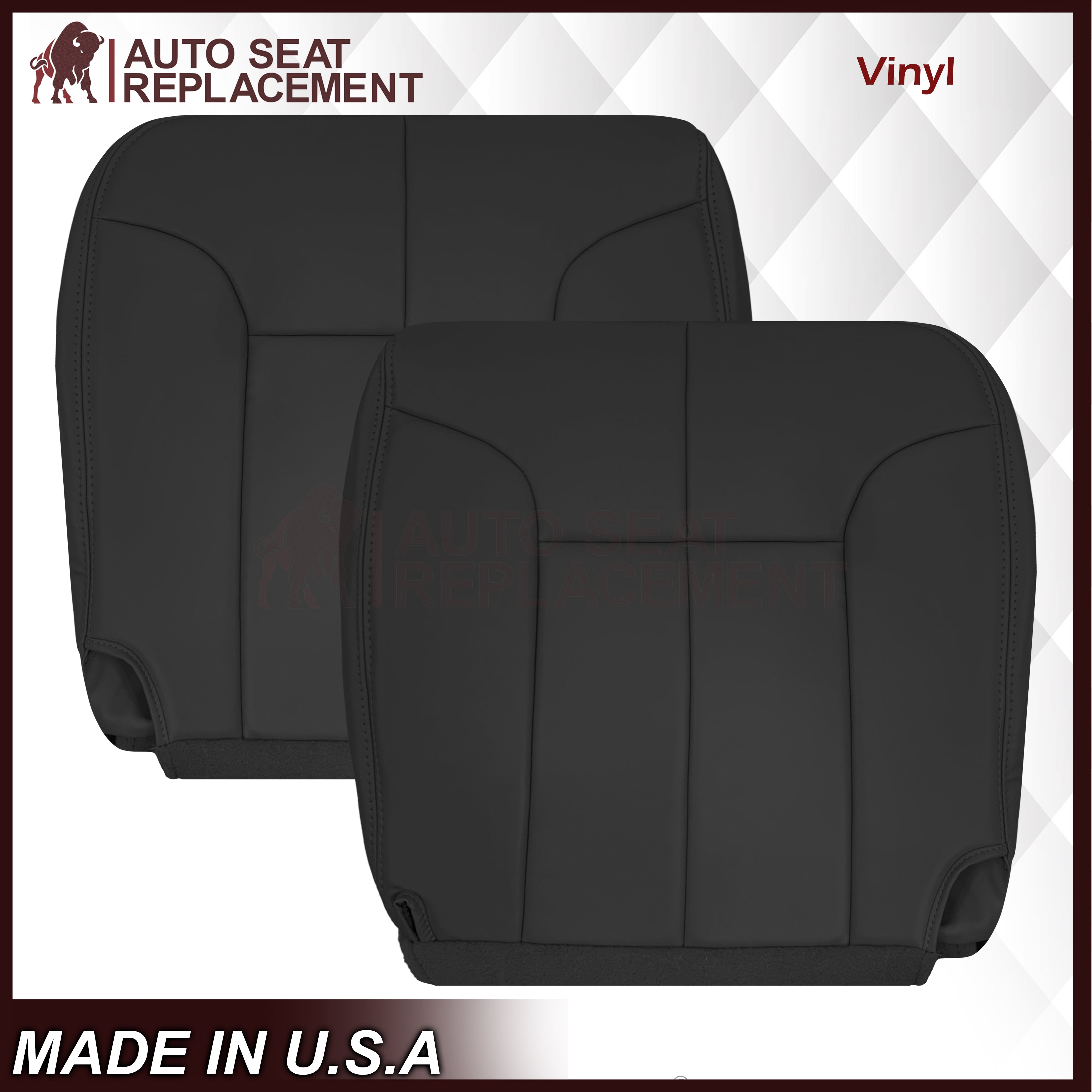 1994-1997 Dodge Ram Laramie SLT 1500/2500/3500 Black Seat Covers - Custom Fit Truck Seat Protectors for Comfort & Durability | Perfect for Work Trucks, Off-Roading & Daily Commutes