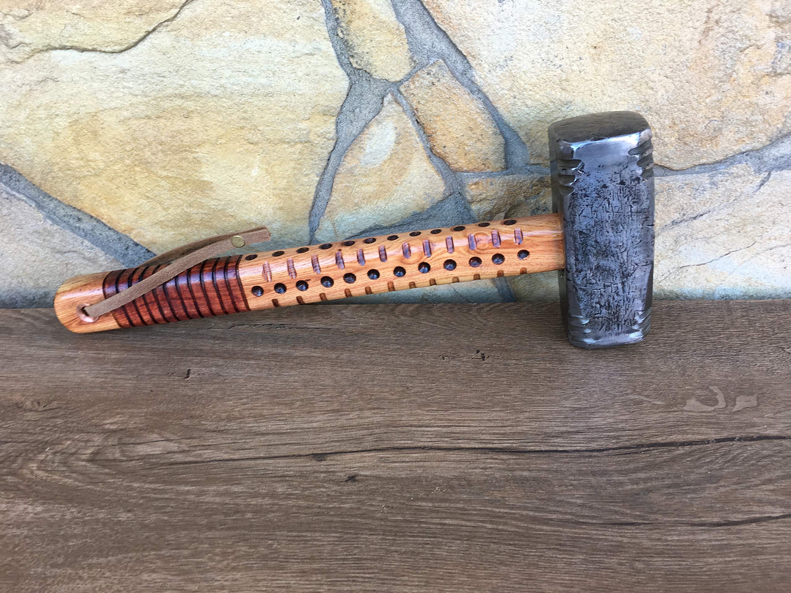 Hand Forged Blacksmith Hammer - Premium Iron Viking Hammer for Men, Unique Wedding Shower & Bridal Party Gift - Perfect for DIY Projects, Woodworking & Norse Decor