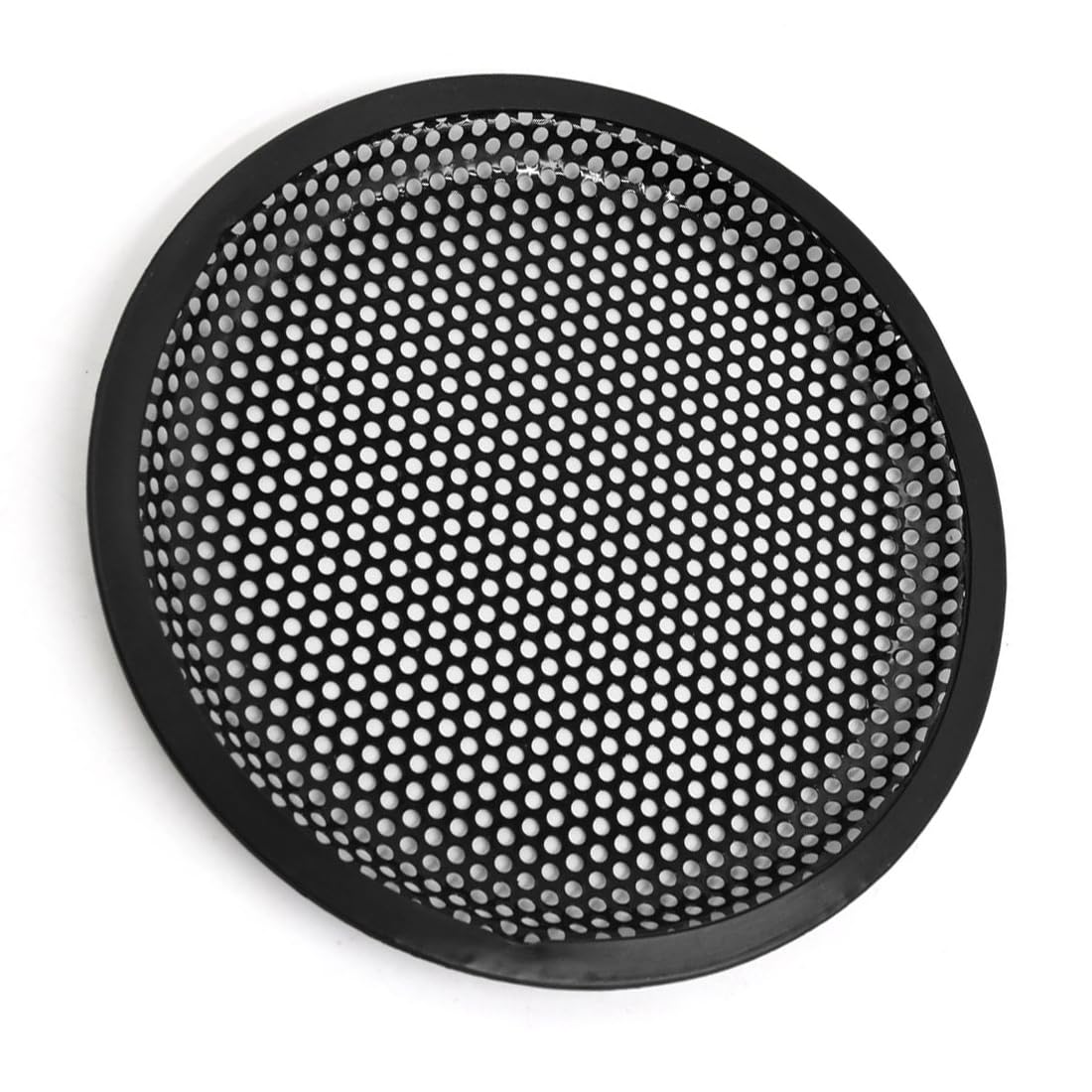 8 Inch Black Metal Waffle Guard Grill Cover for Car Subwoofer Speaker - Durable Protection & Enhanced Bass - Perfect for Car Audio Upgrades & Sound System Protection