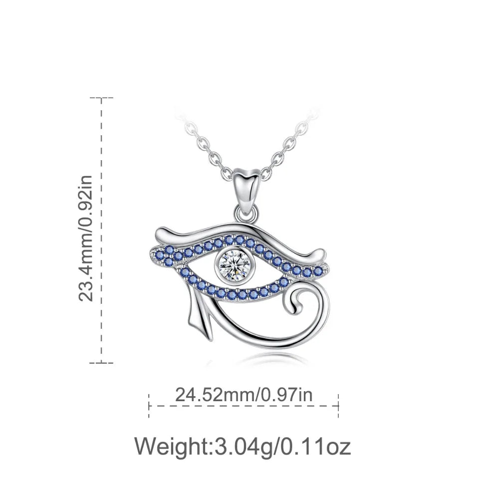 Eye of Ra Necklace - Ancient Egyptian Symbol Pendant for Men & Women - Perfect for Spiritual Protection, Fashion Jewelry & Gift Giving - Ideal for Meditation, Yoga & Everyday Wear
