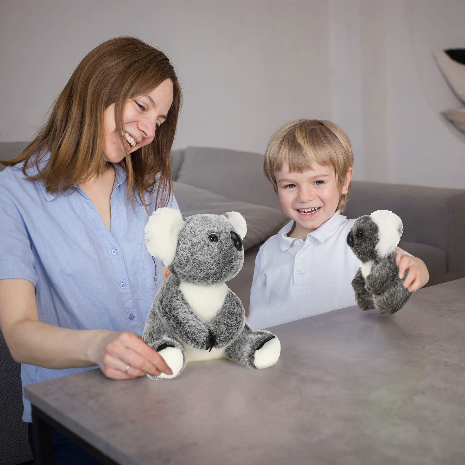 Premium Soft Koala Plush Toy Set - 2 Piece Mother & Baby Stuffed Animals (10.63