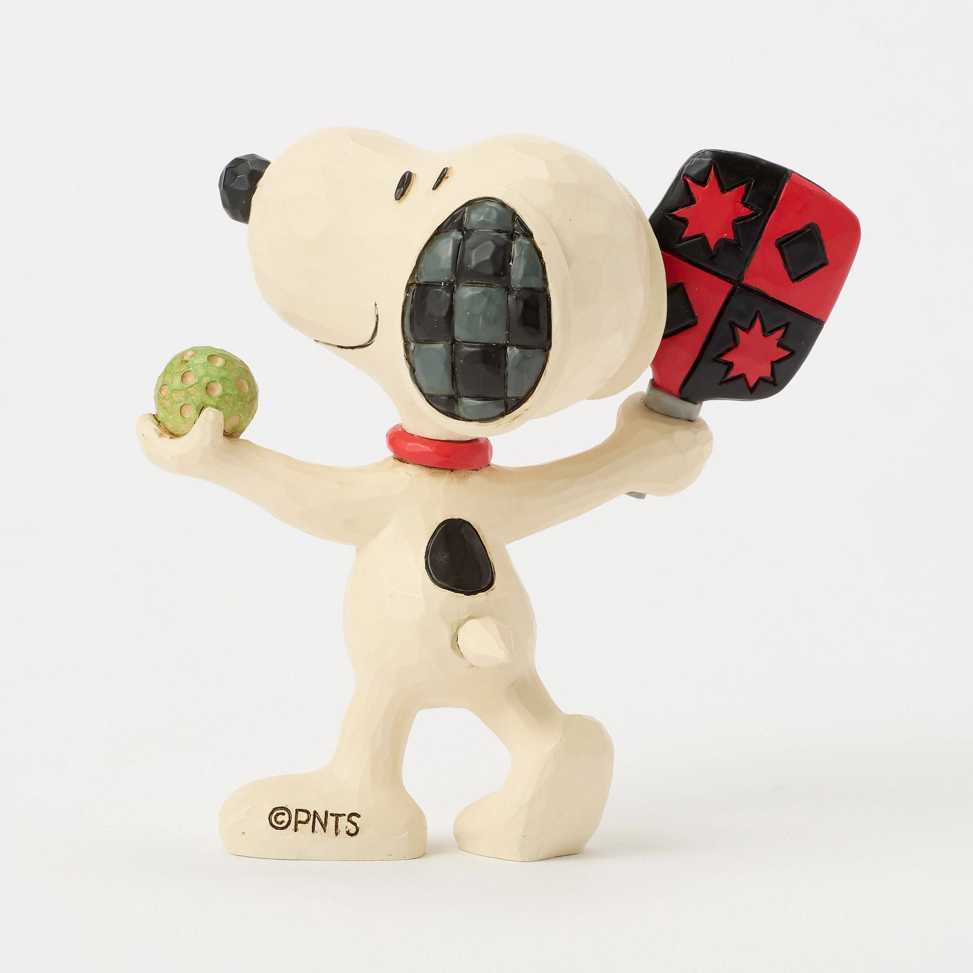 Snoopy Playing Pickleball Mini Figurine - Cute Collectible Toy for Fans & Decor - Perfect for Home, Office Display & Gifts