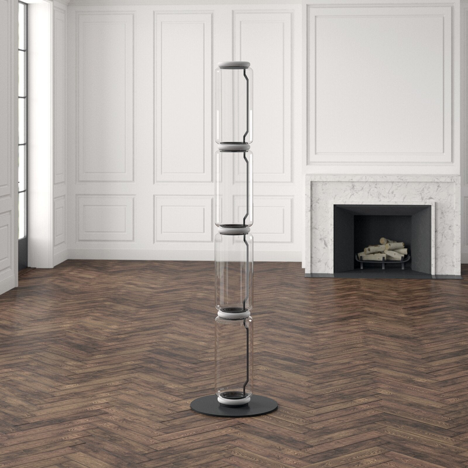Modern Noctambule Floor Lamp - Adjustable LED Standing Light for Living Room, Bedroom & Office - Dimmable Brightness, Energy Efficient Design - Perfect for Reading, Relaxing & Ambient Lighting
