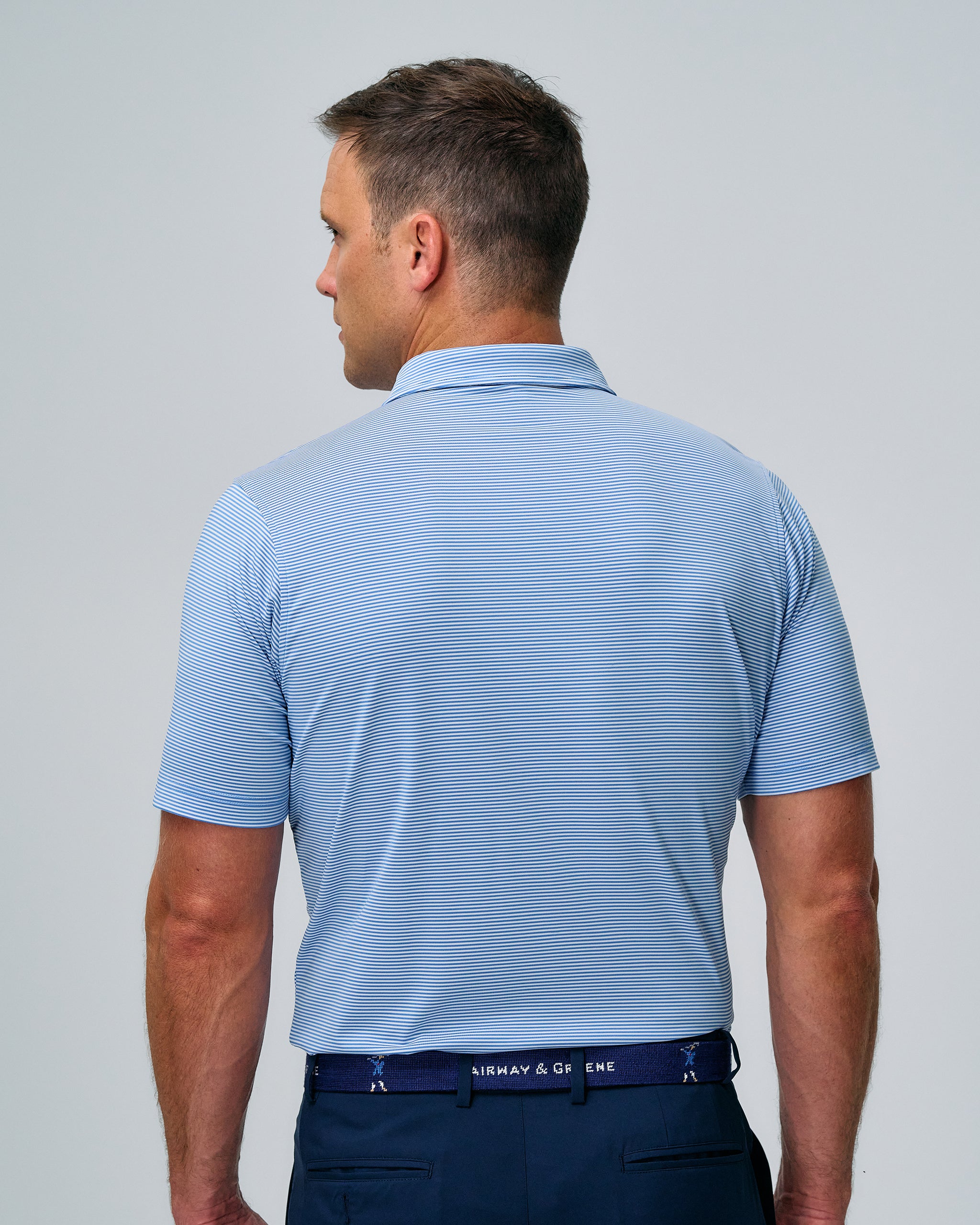 Bryant Stripe Polo Shirt for Men - Classic Cotton Casual Wear for Office, Golf & Outdoor Activities