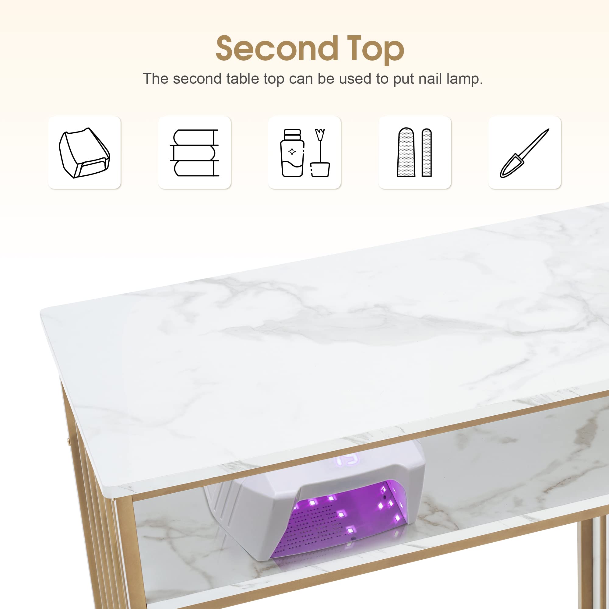 Professional Manicure Table for Nail Techs - 43