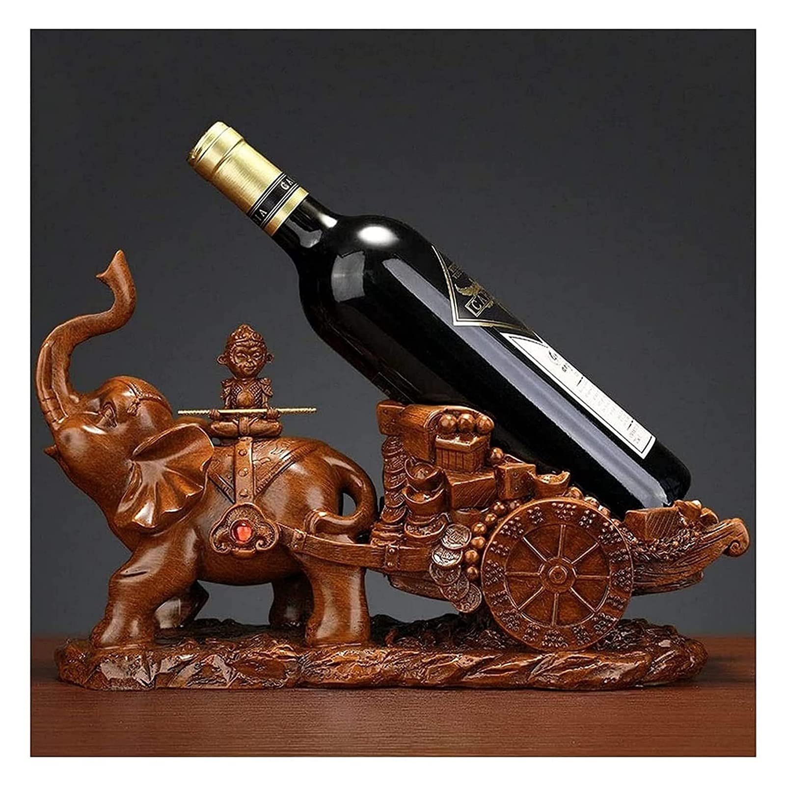 Handmade Resin Wine Rack Countertop Holder - Elegant Home Bar & Kitchen Accessory, Beautiful Girl Model Figurine for Wine Storage - Perfect for Kitchen Counter, Dining Table Decor, and Gift Giving (Color: E)