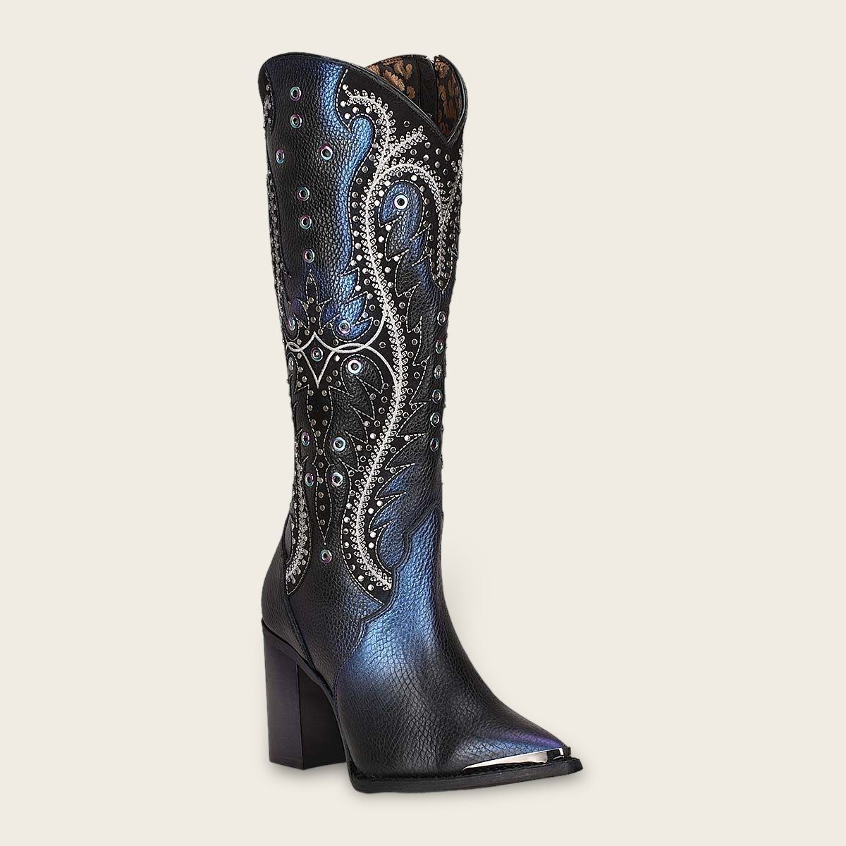 Women's Cuadra Black Western Cowgirl Cowhide Leather Ankle Boots - Stylish & Durable for Country Dancing, Rodeo & Casual Wear