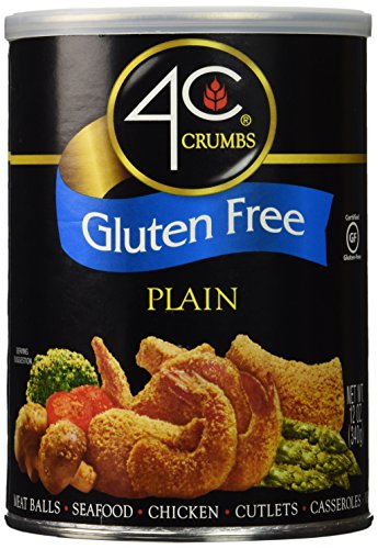 4C Premium Gluten Free Bread Crumbs - Plain, 12oz | Gluten-Free, Flavorful & Crispy | Perfect for Coating, Baking & Air Frying | Value Pack (Pack of 1)
