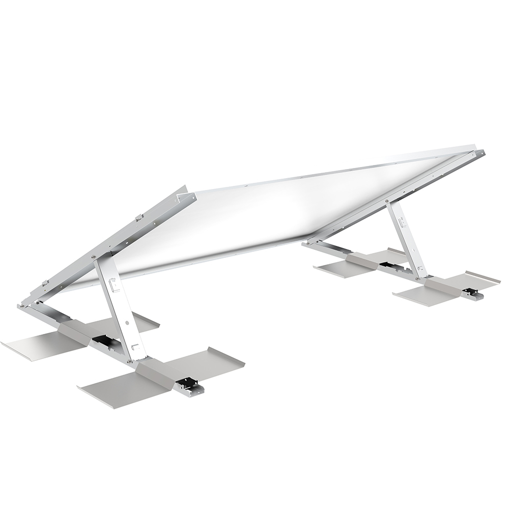 Elios Tectum T1 Ballasted Solar Panel Roof Mounting System - Single Panel Rack for Flat Roofs | Perfect for Residential & Commercial Solar Installations