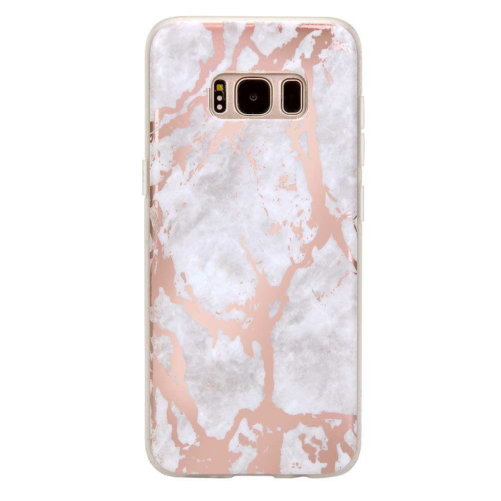 VELVET CAVIAR Samsung Galaxy S8 Case for Women - Cute Protective Phone Cover with White Marble & Rose Gold Design | Perfect Gift for Her, Everyday Use & Fashion Accessory