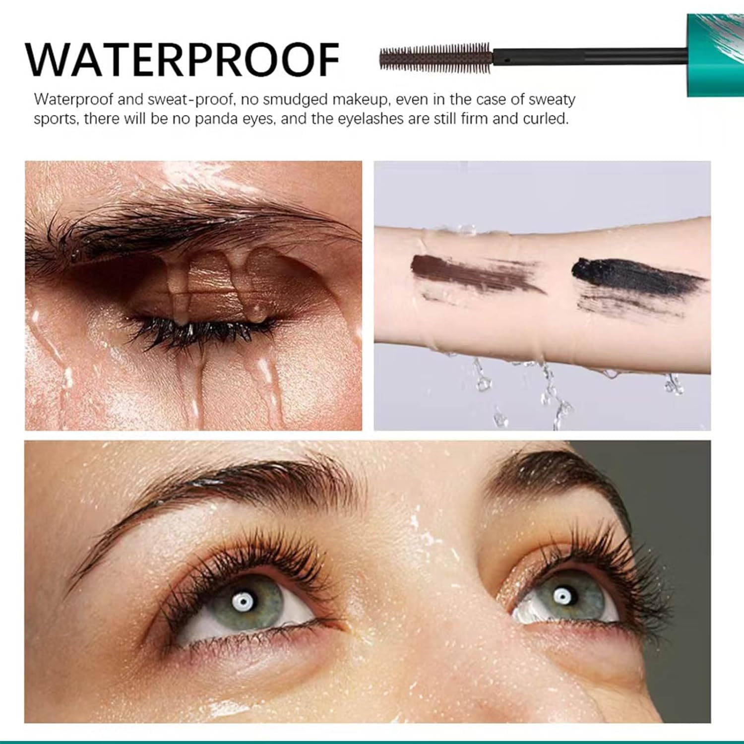 Brynn Thick & Slender Mascara - Volumizing & Lengthening Liquid Lash Extensions (10.7g/0.38oz) | Long-Lasting Black Mascara for Dramatic Lashes | Perfect for Date Night, Weddings & Special Occasions