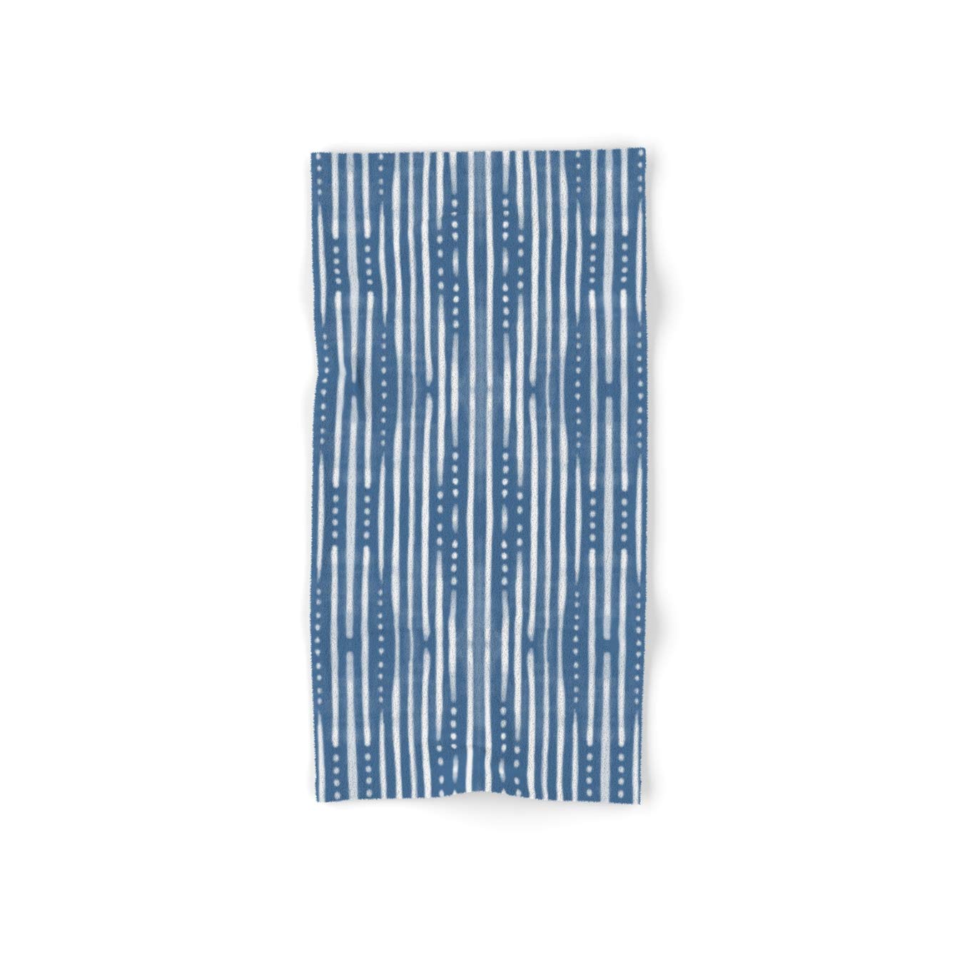 Shibori Tribal Pattern Hand Towel by Designdn - Soft & Absorbent Cotton Kitchen Towel for Bathroom, Spa & Home Decor