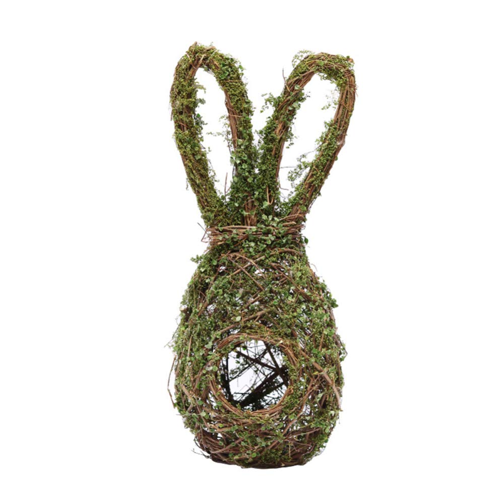 LKJYBG Rabbit-Shaped Bird Nest Hanging Pendant - Easter Decoration & Photo Prop - Perfect for Spring Home Decor, Garden Ornaments, and Easter Party Decorations