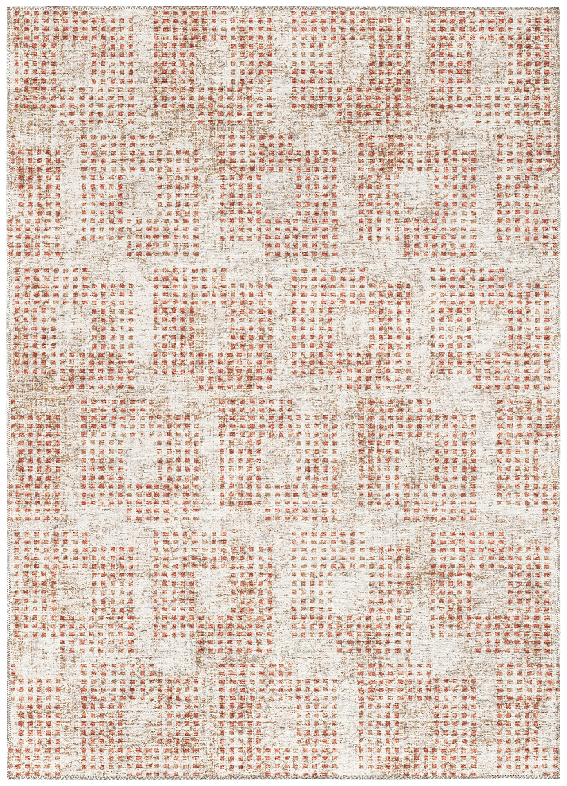 Addison Rugs Eleanor AER31 Spice 9' x 12' Indoor/Outdoor Area Rug - Machine Washable, Non-Shedding, Easy Clean - Perfect for Bedroom, Living Room, Dining Room, Kitchen & Patio - Durable & Stylish Home Decor for All Seasons