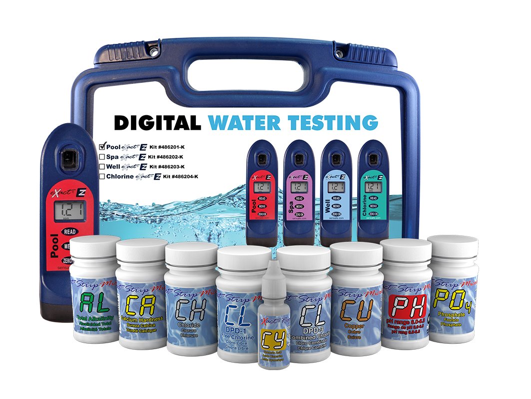 ITS 486201-KM Pool Exact EZ Photometer Master Pool Test Kit | 10-Parameter Water Testing for Chlorine, pH & More | Professional Swimming Pool & Spa Maintenance