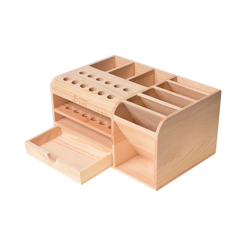 Premium Wooden Multi-Function Screwdriver Set with Storage Box - Durable Tool Organizer for Home Repair, DIY Projects & Workshop Organization