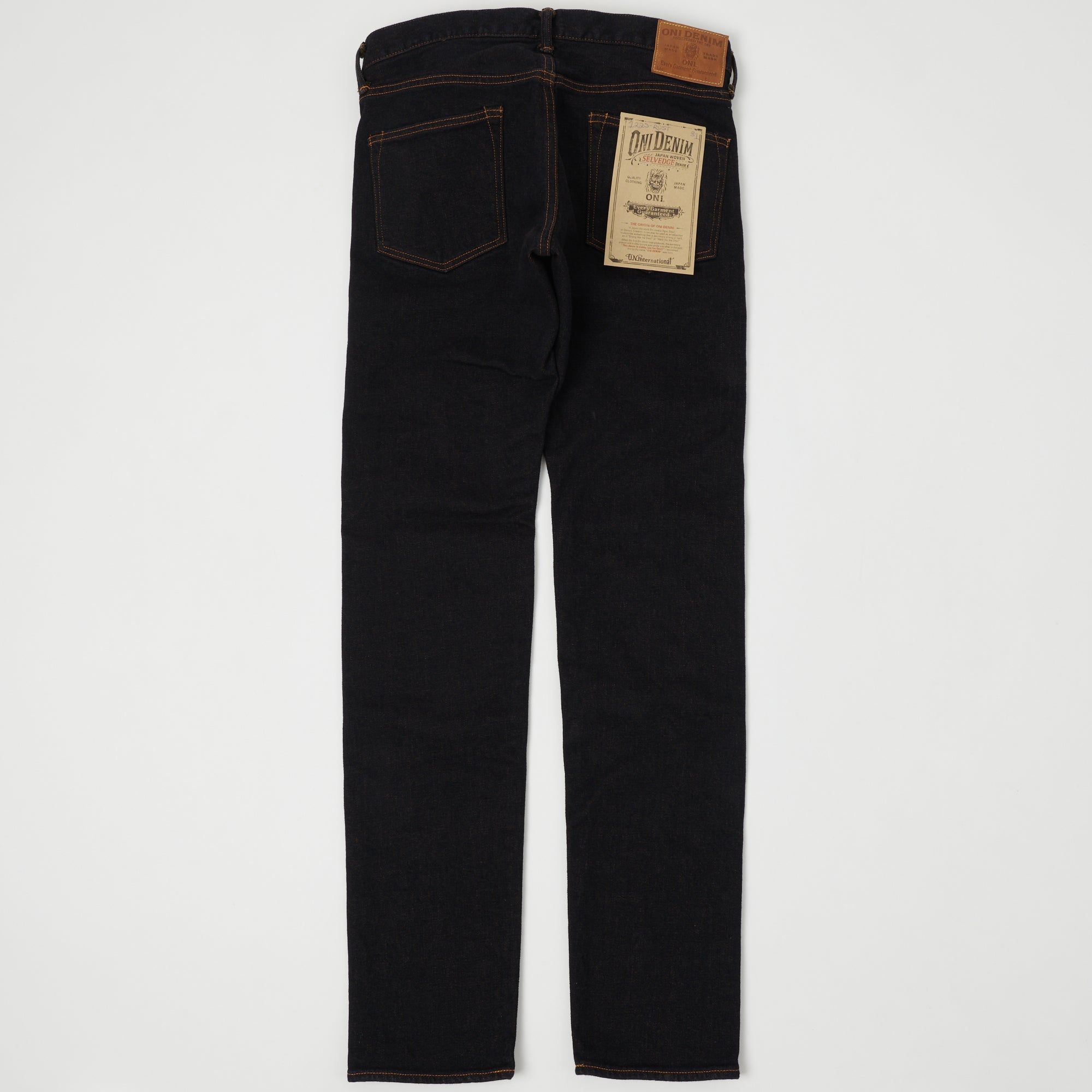 ONI 122S RU Slim Tapered Jeans - Rust Overdye One Wash Denim Pants for Men | Perfect for Casual Wear, Street Style & Everyday Outfits