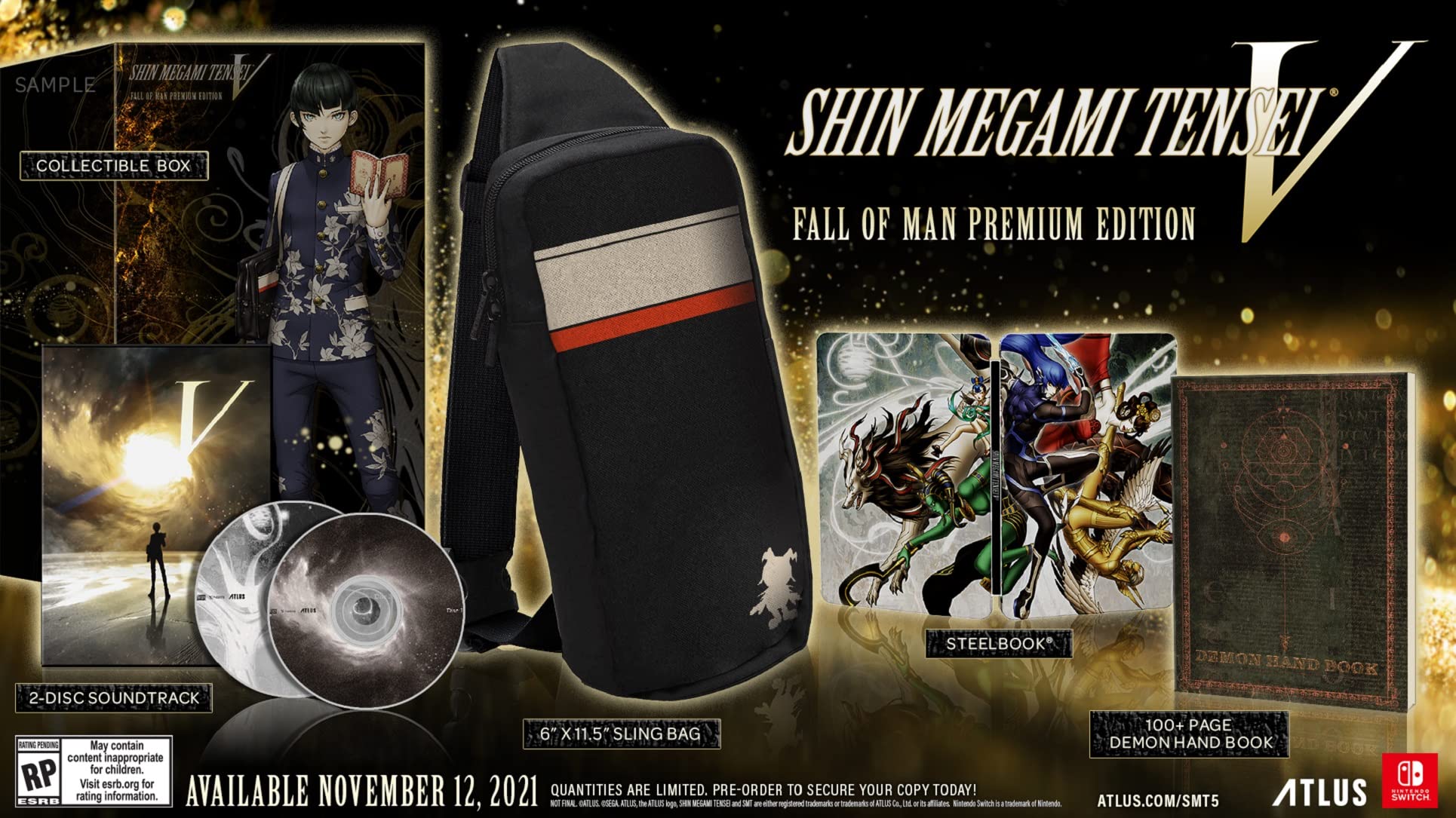 Shin Megami Tensei V: Premium Edition - Nintendo Switch Game | JRPG Adventure with Exclusive Collectibles | Perfect for Fans & Collectors