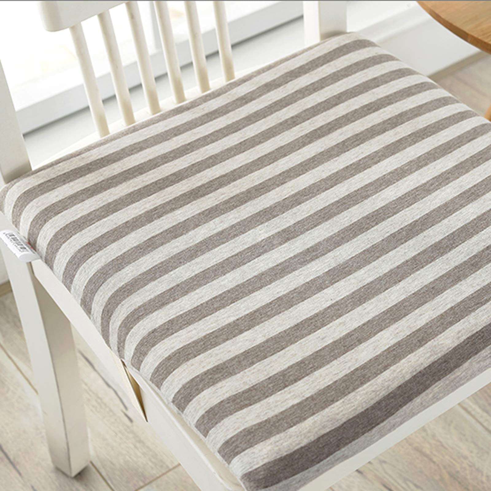 Premium Cotton Chair Cushion - Washable Solid Color Seat Cushion Set of 1 for Indoor & Outdoor Chairs - Perfect for Patio, Dining Room, Office, and Garden Comfort