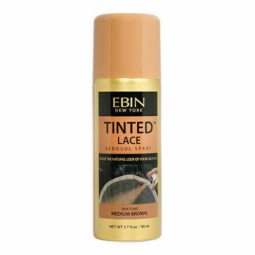 EBIN Tinted Lace Spray 2.7 oz - Natural Hairline & Scalp Concealer for Thinning Hair - Perfect for Daily Use & Special Occasions