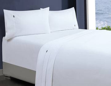 1000 Thread Count Egyptian Cotton Fitted Sheet Set - Single Size, White (1 Fitted Sheet + 2 Pillowcases) for Luxury Bedding & Hotel Style Comfort
