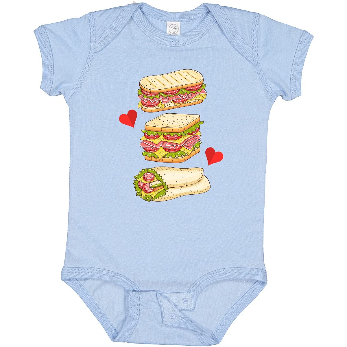 Inktastic Sandwich Lover Deli Food Baby Bodysuit - Cute Unisex Infant Onesie for Foodies, Cafes & Family Outings