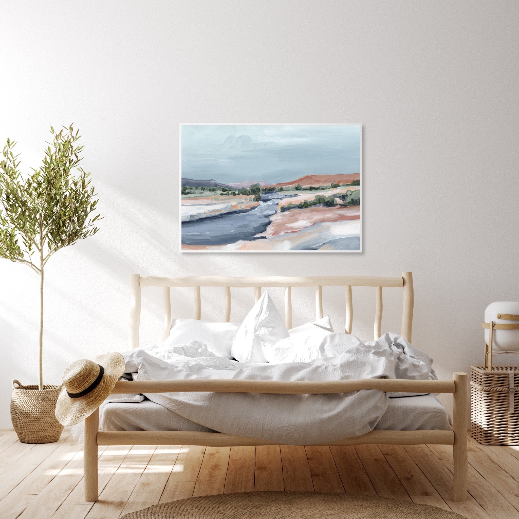 Stunning River Through Zion National Park Art Print - Scenic Landscape Wall Decor for Home, Office & Gifts