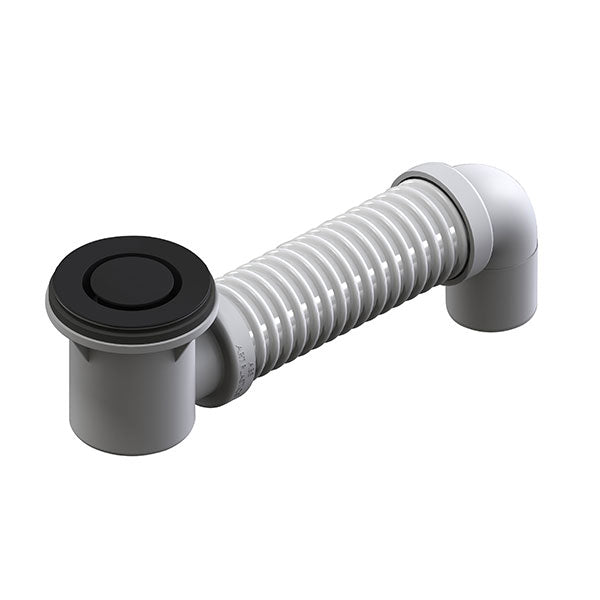 ART Australia Bath Bend Pop Down® and Connector in Black Chrome - Perfect for Modern Bathroom Faucet Installations