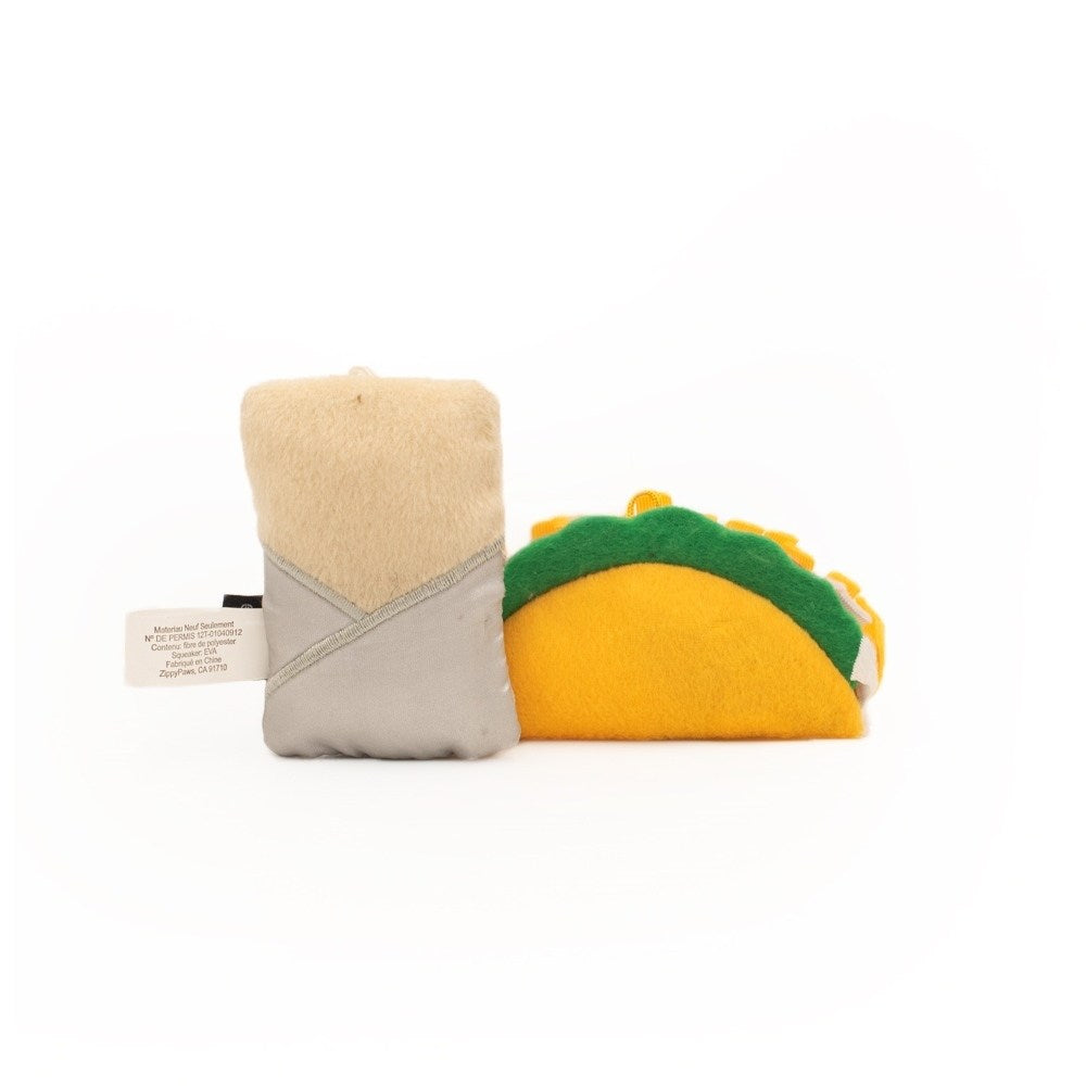 NomNomz Taco and Burrito Cat Toy - Fun Interactive Play for Kittens & Adult Cats - Perfect for Indoor Playtime & Hunting Instinct Stimulation