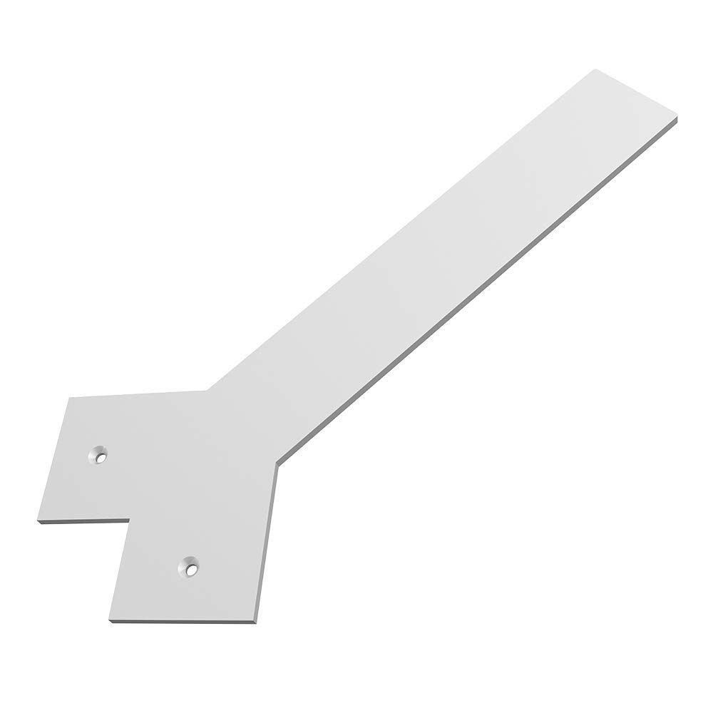 Liberty Hidden Counter Corner Support Bracket (14 Inch, White) - Heavy Duty Kitchen Island & Bar Support - Made in USA | Perfect for Home Renovation & DIY Projects