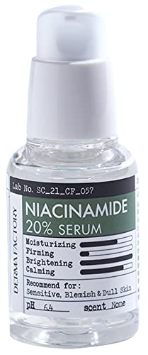 WHITESILK Derma Vegan 20% Niacinamide + 1% Hyaluronic Acid Serum - Pore Minimizer, Brightening Treatment for Acne-Prone Skin, Anti-Aging Face Booster with Lightweight Watery Texture (30ml/1.0oz) | Perfect for Daily Skincare Routine & Nighttime Repair