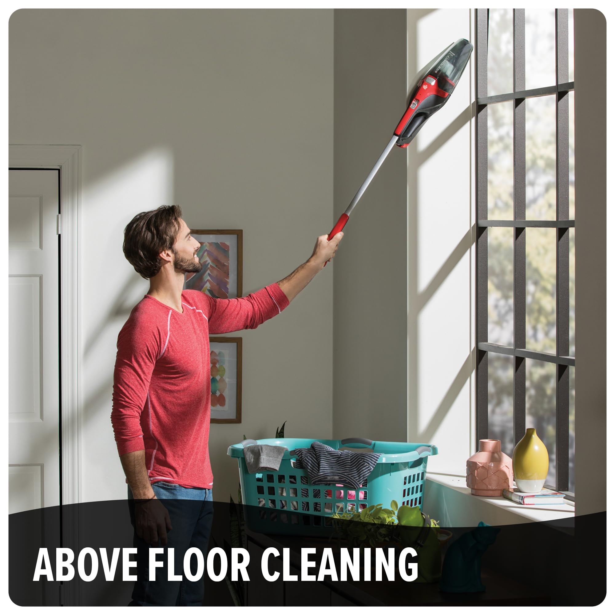 Dirt Devil 3-in-1 Versa Stick Vacuum Cleaner - Lightweight & Rechargeable Cordless Vacuum for Pet Hair, Dog Beds, Stairs - Perfect for Hard Floors, Carpets & Quick Home Cleaning
