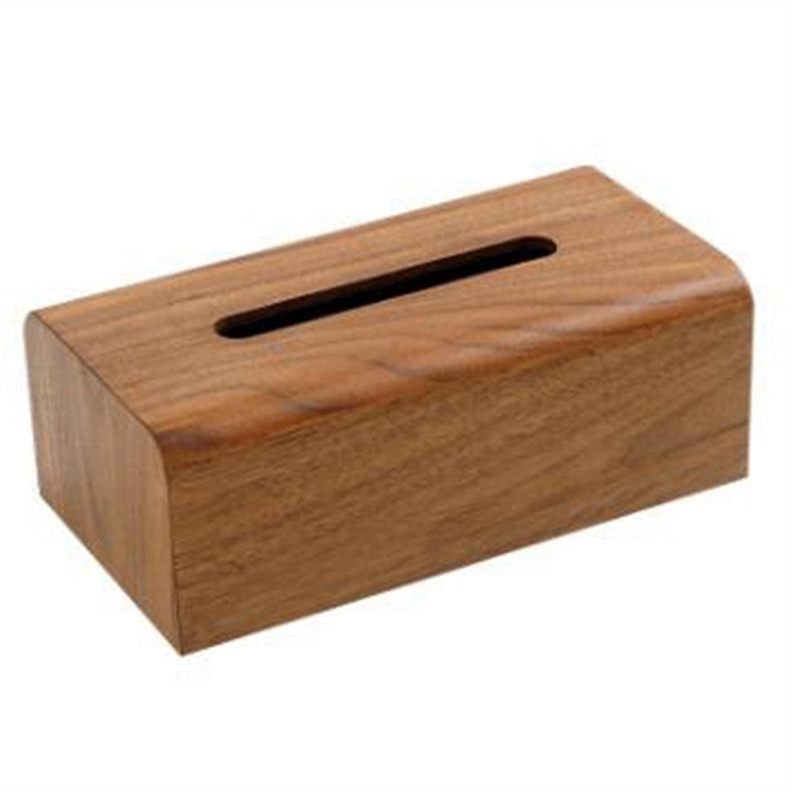 Japanese-Style Wooden Tissue Box - Handcrafted Coffee-Colored Desktop Storage Organizer for Living Room, Office & Bathroom | Decorative Household Paper Holder with Simple Fashion Design