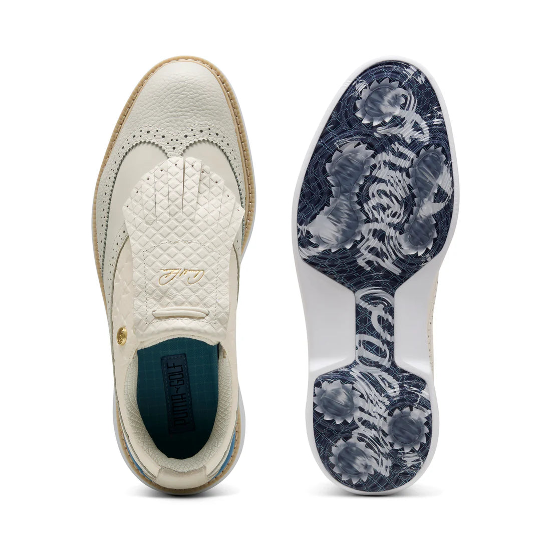 Puma X Arnold Palmer Royale Sneakers - Frosted Ivory & Zen Blue - Men's Casual Shoes for Walking, Running & Gym - Comfortable & Stylish Athletic Footwear