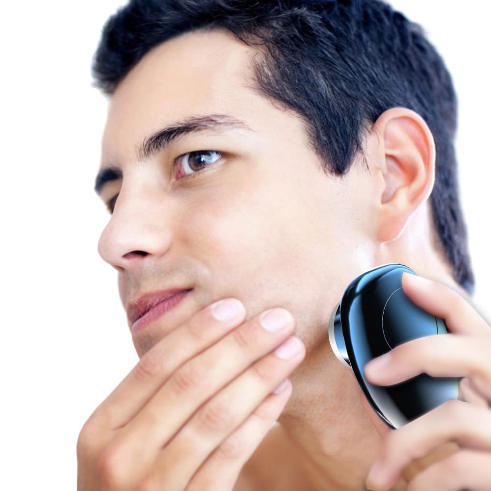 Upgraded Mini Electric Razor for Men - Portable USB Rechargeable Waterproof Shaver with One-Button Operation | Perfect for Travel, Gym & Daily Grooming