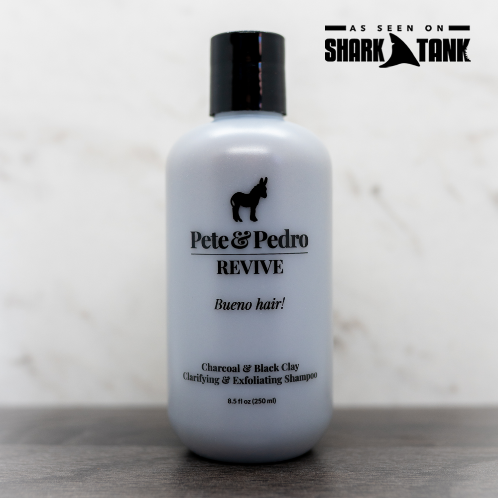REVIVE Black Clay & Charcoal Clarifying Scalp Shampoo - Deep Cleansing & Exfoliating for Dandruff & Oily Hair - Perfect for Men & Women with Scalp Buildup (For Daily Use & Post-Workout Refresh)