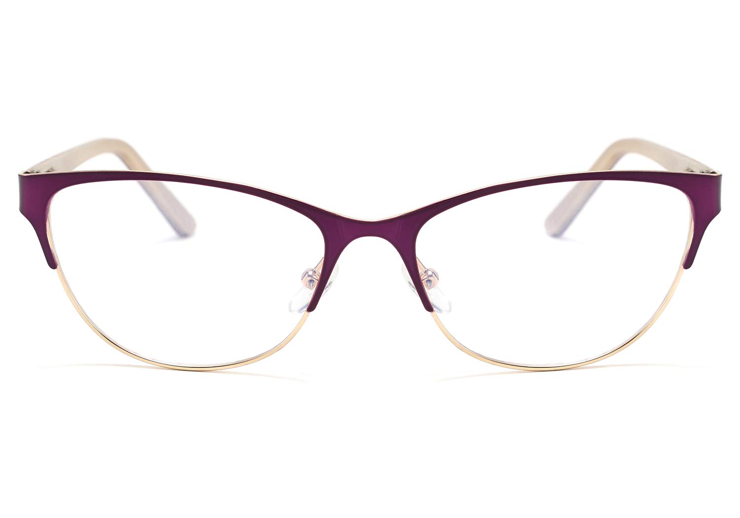 WANWAN Fashion Reading Glasses for Women & Men - Anti-Reflective Blue Light Blocking Computer Glasses with Spring Hinges - Perfect for Office Work, Screen Time & Reading Books