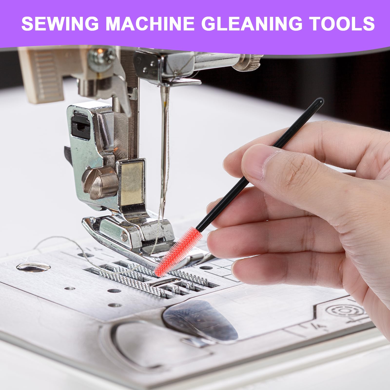 32pcs Sewing Machine Cleaning Brushes Kit - 4 Styles Reusable Silicone Cleaning Tools & Accessories for Sewing Machines - Perfect for Quilting, Embroidery & Fabric Crafts