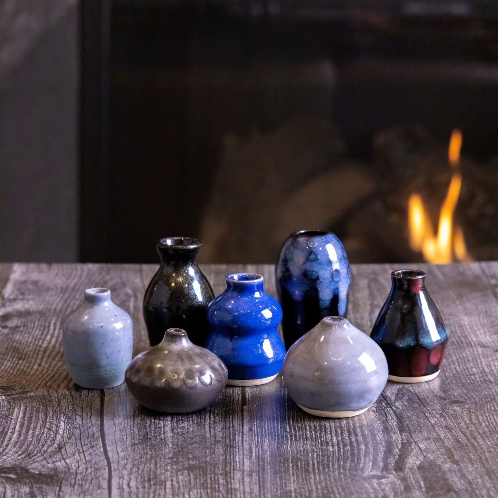 Miniature Tiny Stoneware Bud Vase - Small Ceramic Flower Pot for Succulents, Air Plants & Home Decor | Perfect for Wedding Centerpieces, Tabletop Displays & Gift Giving